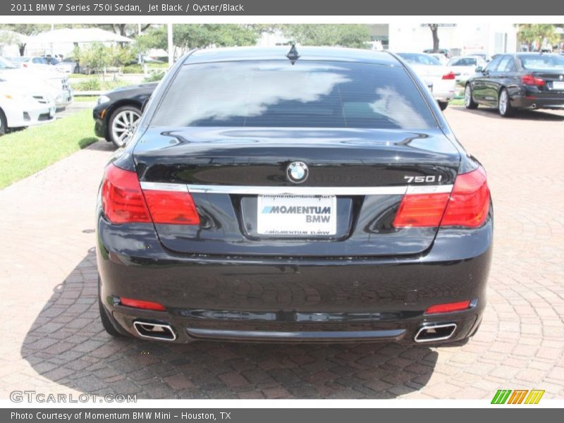 Jet Black / Oyster/Black 2011 BMW 7 Series 750i Sedan