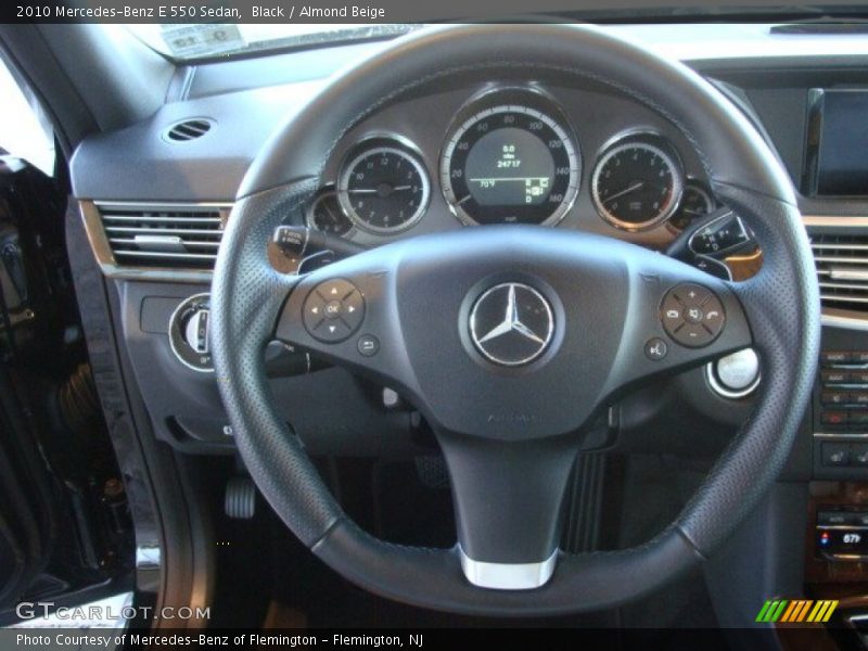 Black / Almond Beige 2010 Mercedes-Benz E 550 Sedan
