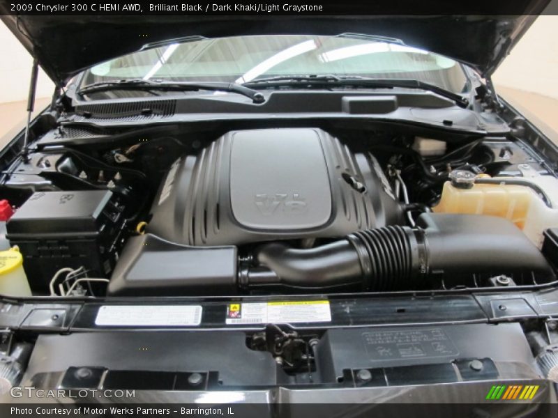 Brilliant Black / Dark Khaki/Light Graystone 2009 Chrysler 300 C HEMI AWD