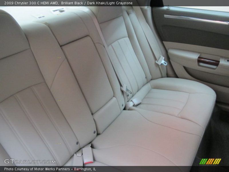 Brilliant Black / Dark Khaki/Light Graystone 2009 Chrysler 300 C HEMI AWD