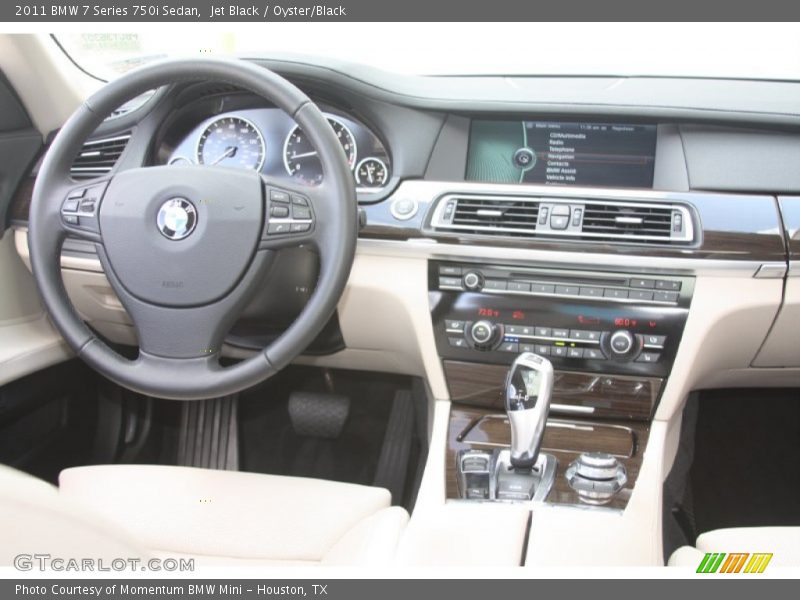 Jet Black / Oyster/Black 2011 BMW 7 Series 750i Sedan