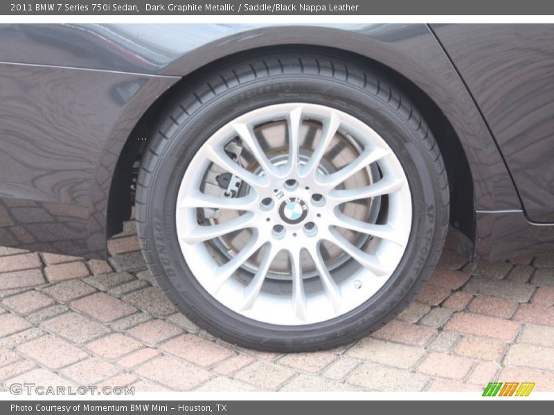 Dark Graphite Metallic / Saddle/Black Nappa Leather 2011 BMW 7 Series 750i Sedan