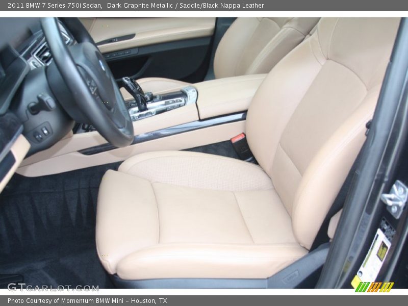 Dark Graphite Metallic / Saddle/Black Nappa Leather 2011 BMW 7 Series 750i Sedan