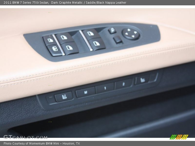Dark Graphite Metallic / Saddle/Black Nappa Leather 2011 BMW 7 Series 750i Sedan