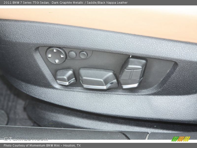 Dark Graphite Metallic / Saddle/Black Nappa Leather 2011 BMW 7 Series 750i Sedan