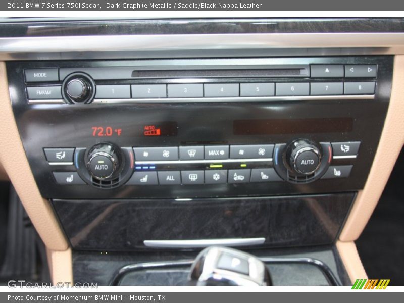 Dark Graphite Metallic / Saddle/Black Nappa Leather 2011 BMW 7 Series 750i Sedan