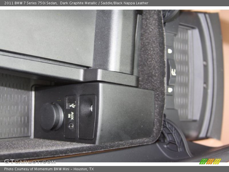 Dark Graphite Metallic / Saddle/Black Nappa Leather 2011 BMW 7 Series 750i Sedan