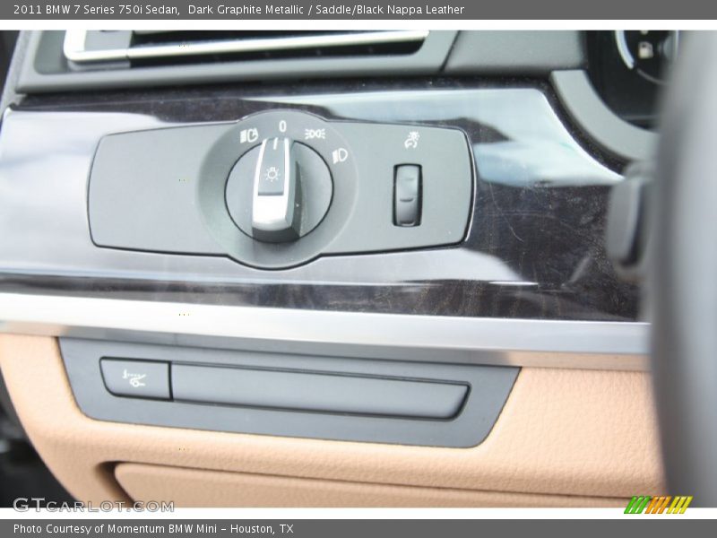 Dark Graphite Metallic / Saddle/Black Nappa Leather 2011 BMW 7 Series 750i Sedan