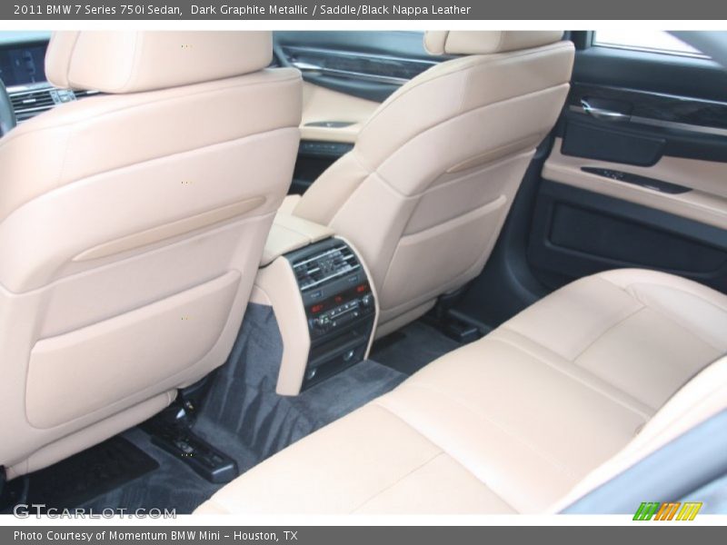 Dark Graphite Metallic / Saddle/Black Nappa Leather 2011 BMW 7 Series 750i Sedan