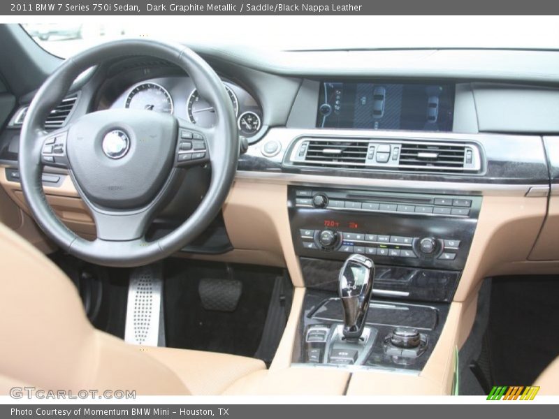 Dark Graphite Metallic / Saddle/Black Nappa Leather 2011 BMW 7 Series 750i Sedan