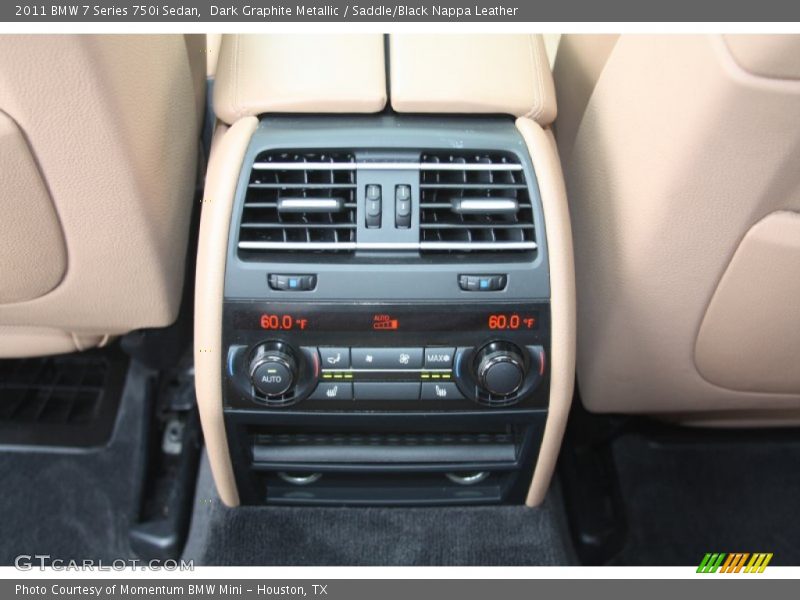 Dark Graphite Metallic / Saddle/Black Nappa Leather 2011 BMW 7 Series 750i Sedan