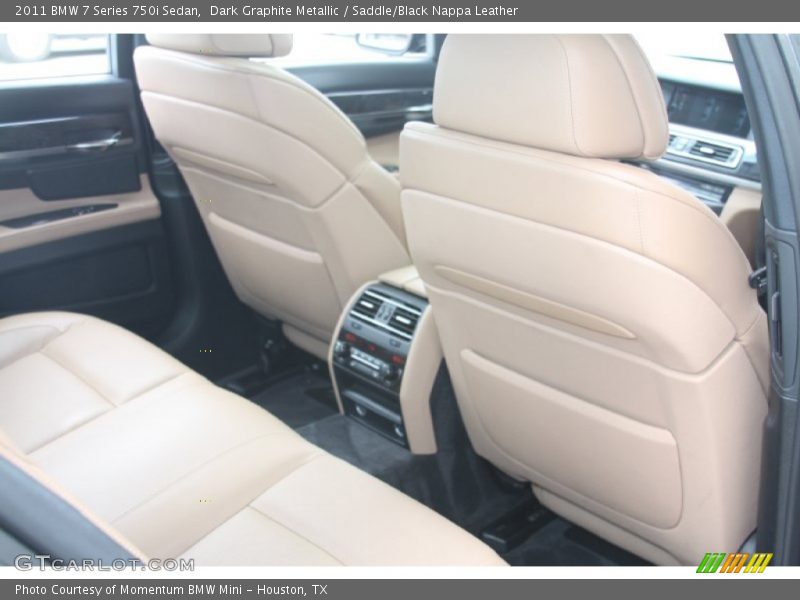 Dark Graphite Metallic / Saddle/Black Nappa Leather 2011 BMW 7 Series 750i Sedan