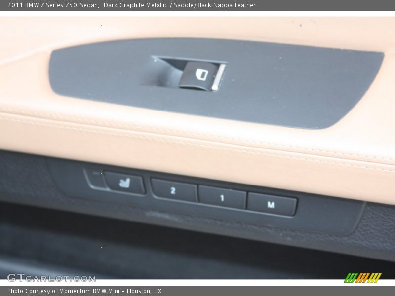 Dark Graphite Metallic / Saddle/Black Nappa Leather 2011 BMW 7 Series 750i Sedan