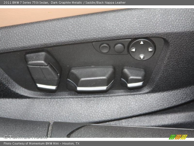 Dark Graphite Metallic / Saddle/Black Nappa Leather 2011 BMW 7 Series 750i Sedan