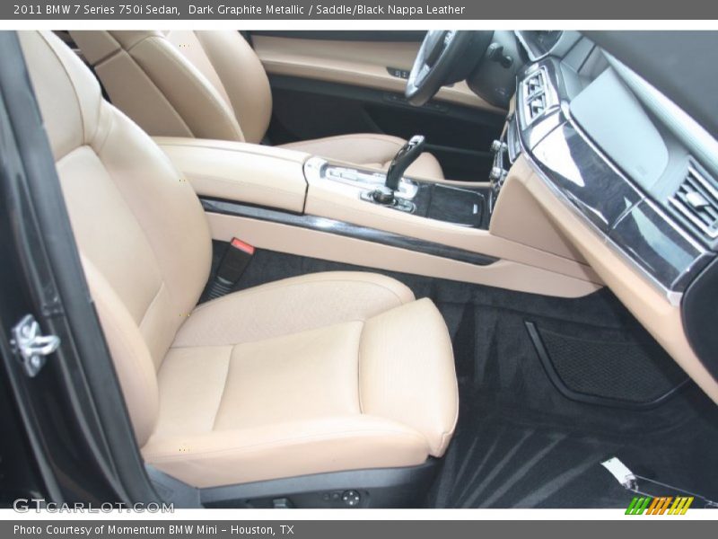 Dark Graphite Metallic / Saddle/Black Nappa Leather 2011 BMW 7 Series 750i Sedan