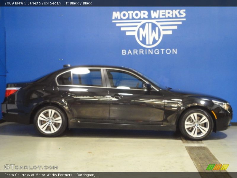 Jet Black / Black 2009 BMW 5 Series 528xi Sedan