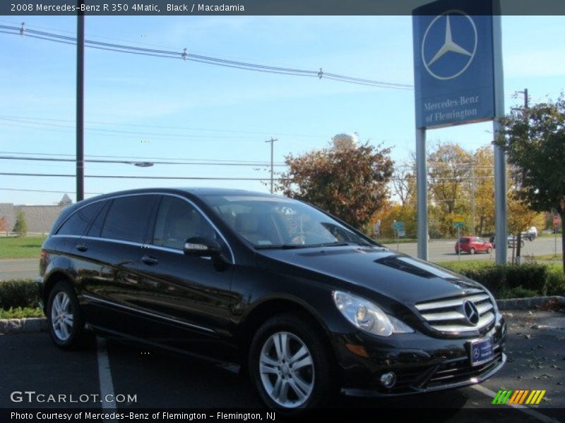 Black / Macadamia 2008 Mercedes-Benz R 350 4Matic