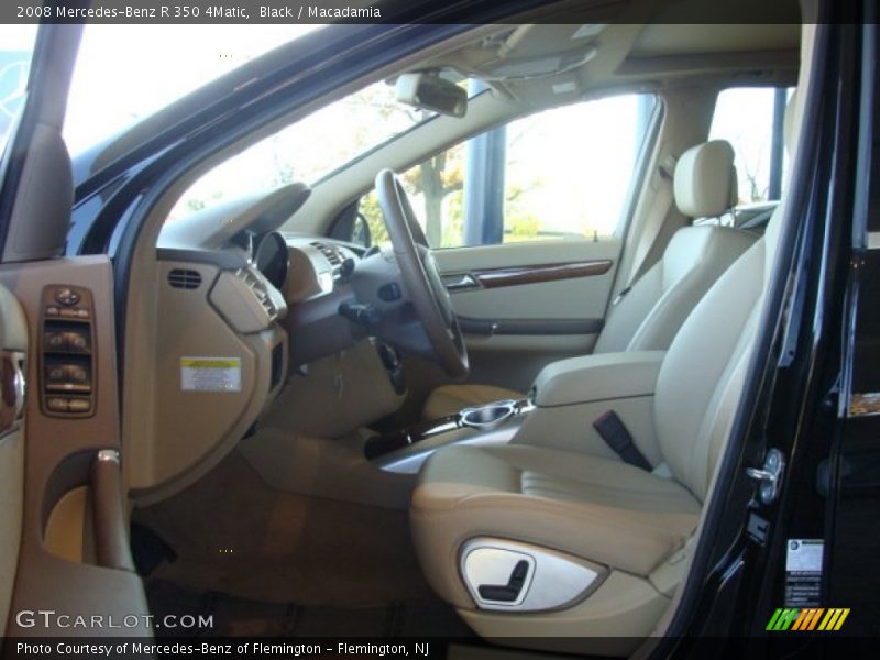 Black / Macadamia 2008 Mercedes-Benz R 350 4Matic