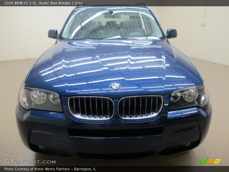 Mystic Blue Metallic / Grey 2006 BMW X3 3.0i