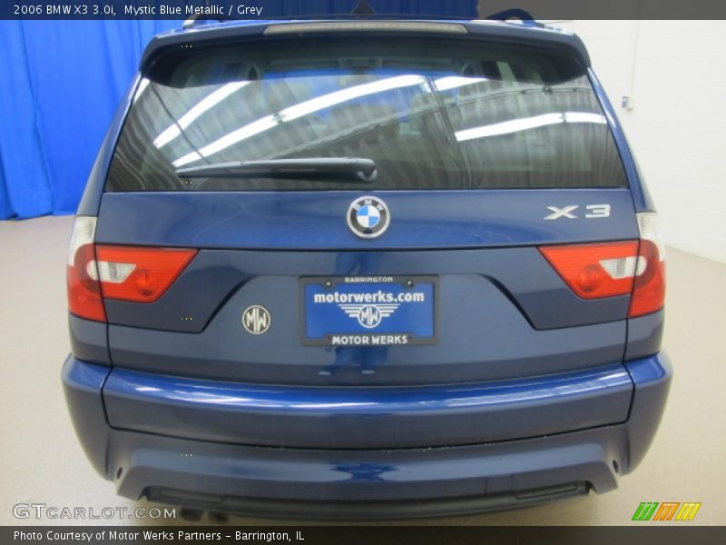 Mystic Blue Metallic / Grey 2006 BMW X3 3.0i