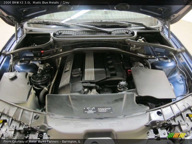 Mystic Blue Metallic / Grey 2006 BMW X3 3.0i