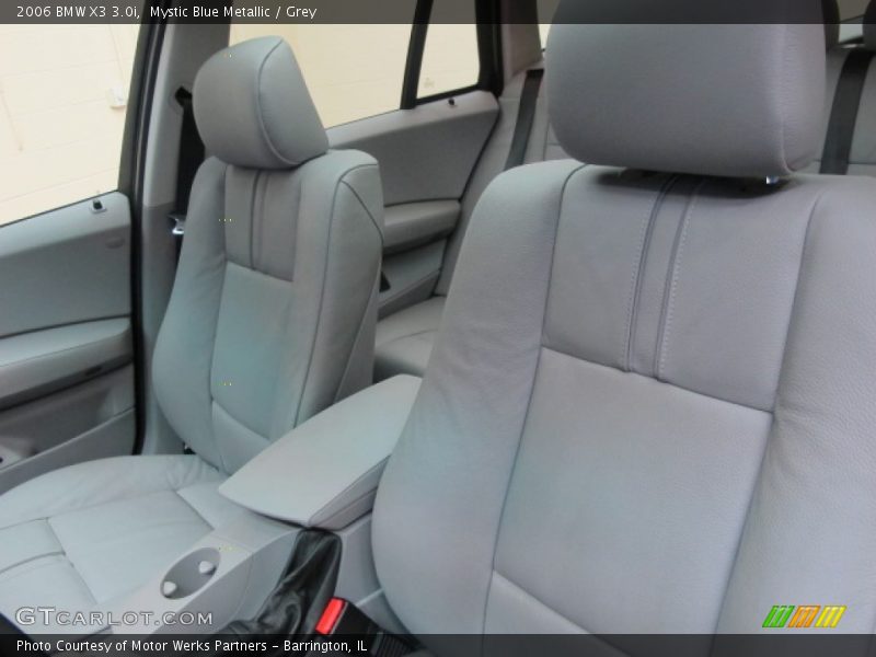 Mystic Blue Metallic / Grey 2006 BMW X3 3.0i