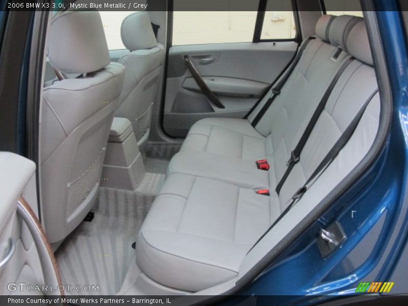 Mystic Blue Metallic / Grey 2006 BMW X3 3.0i