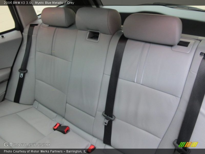 Mystic Blue Metallic / Grey 2006 BMW X3 3.0i