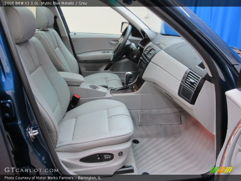 Mystic Blue Metallic / Grey 2006 BMW X3 3.0i
