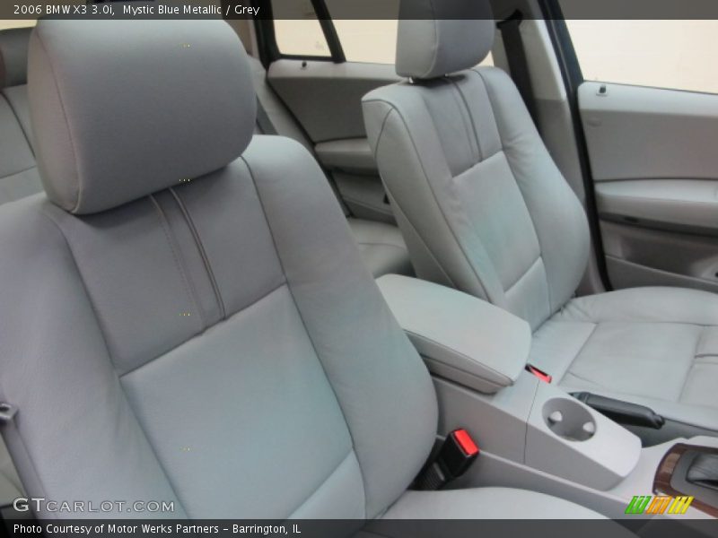 Mystic Blue Metallic / Grey 2006 BMW X3 3.0i
