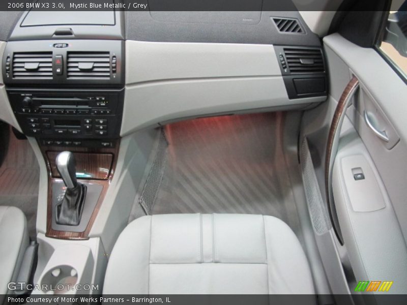 Mystic Blue Metallic / Grey 2006 BMW X3 3.0i