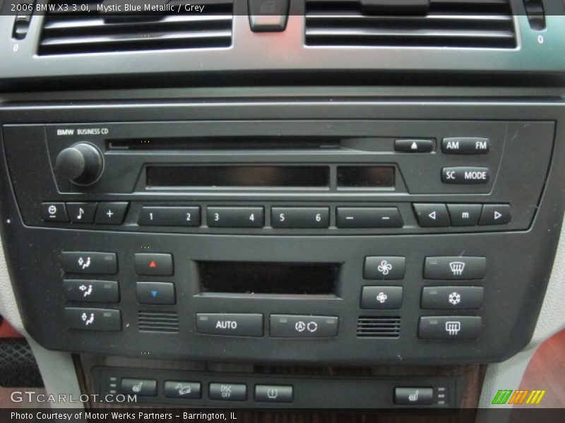 Mystic Blue Metallic / Grey 2006 BMW X3 3.0i