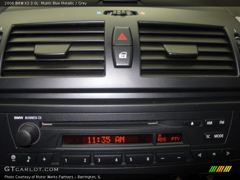 Mystic Blue Metallic / Grey 2006 BMW X3 3.0i