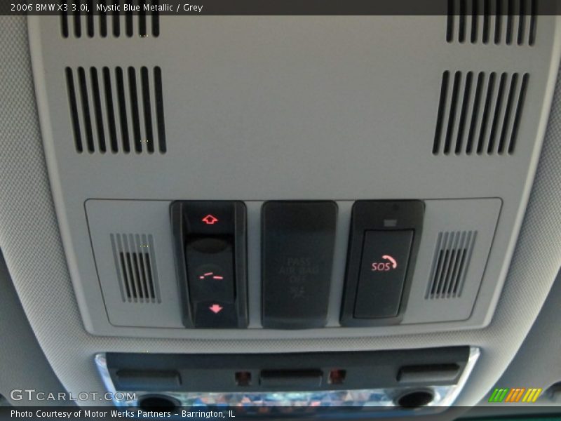 Mystic Blue Metallic / Grey 2006 BMW X3 3.0i