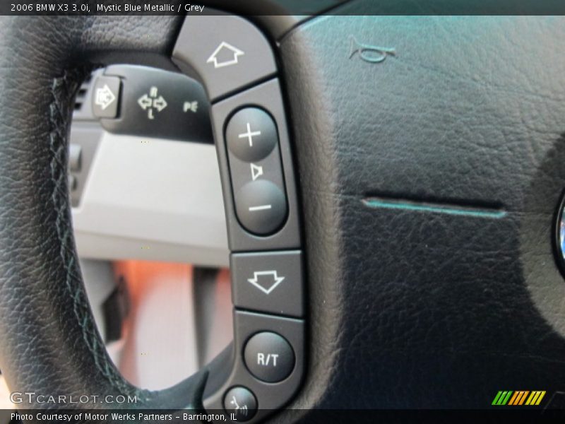 Mystic Blue Metallic / Grey 2006 BMW X3 3.0i