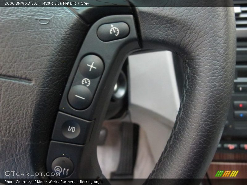 Mystic Blue Metallic / Grey 2006 BMW X3 3.0i
