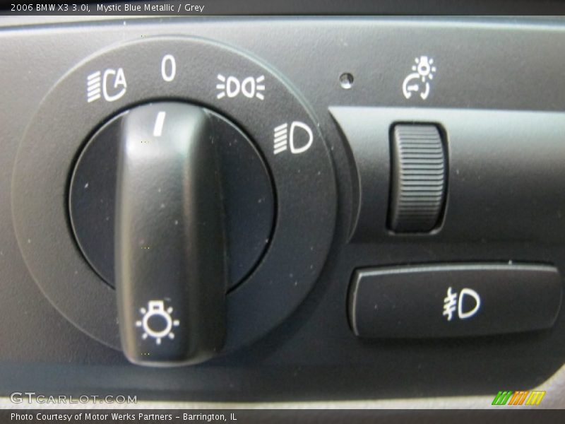 Mystic Blue Metallic / Grey 2006 BMW X3 3.0i