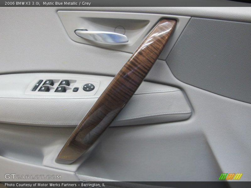 Mystic Blue Metallic / Grey 2006 BMW X3 3.0i