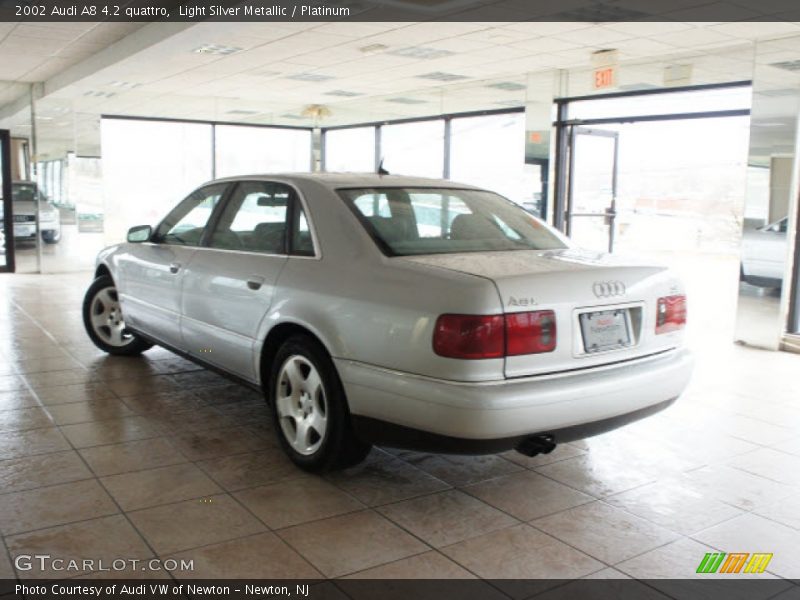Light Silver Metallic / Platinum 2002 Audi A8 4.2 quattro