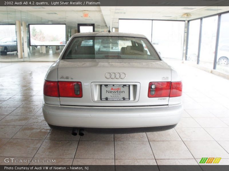 Light Silver Metallic / Platinum 2002 Audi A8 4.2 quattro