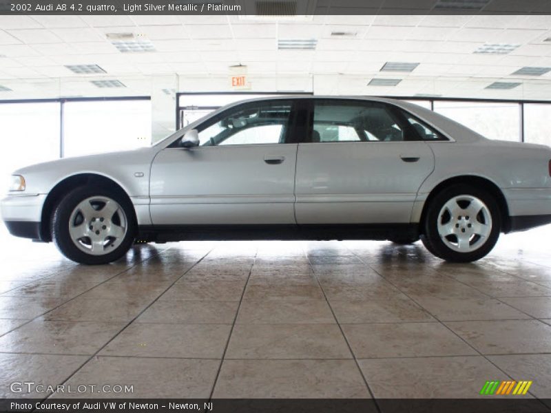 Light Silver Metallic / Platinum 2002 Audi A8 4.2 quattro