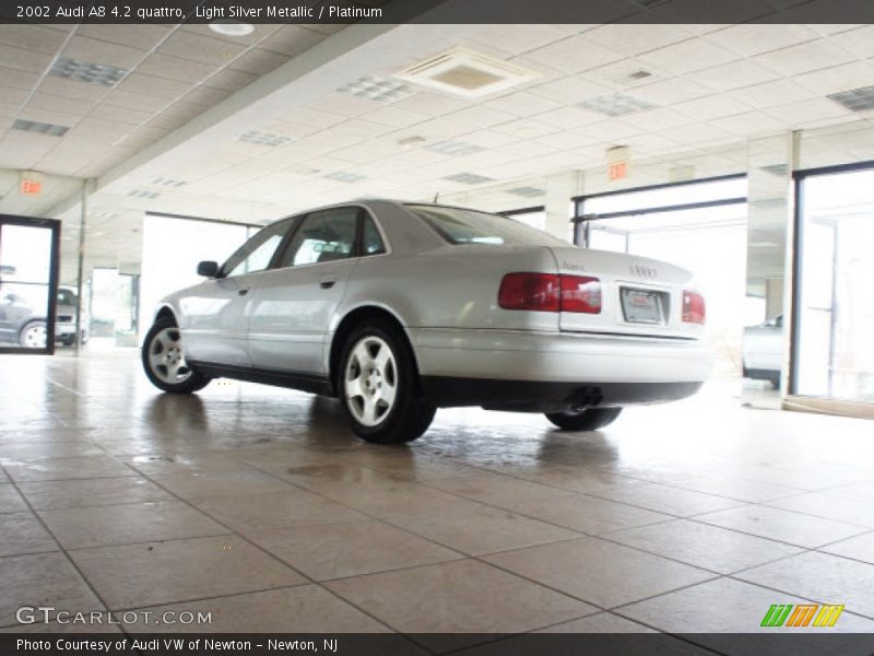 Light Silver Metallic / Platinum 2002 Audi A8 4.2 quattro