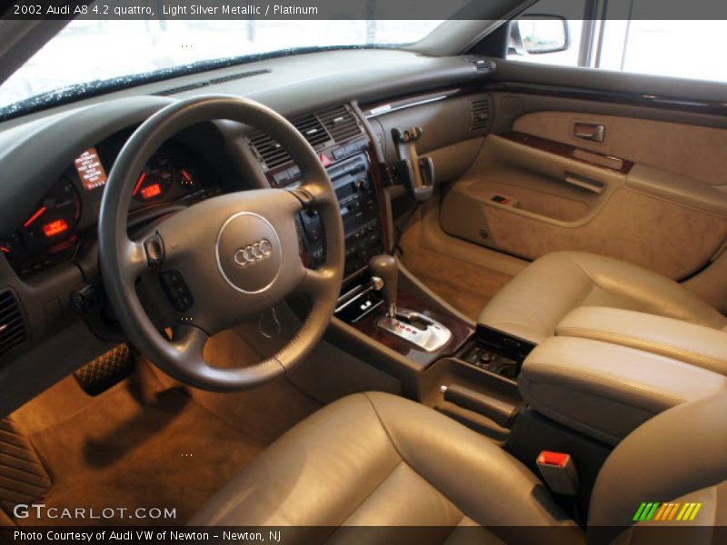 Light Silver Metallic / Platinum 2002 Audi A8 4.2 quattro