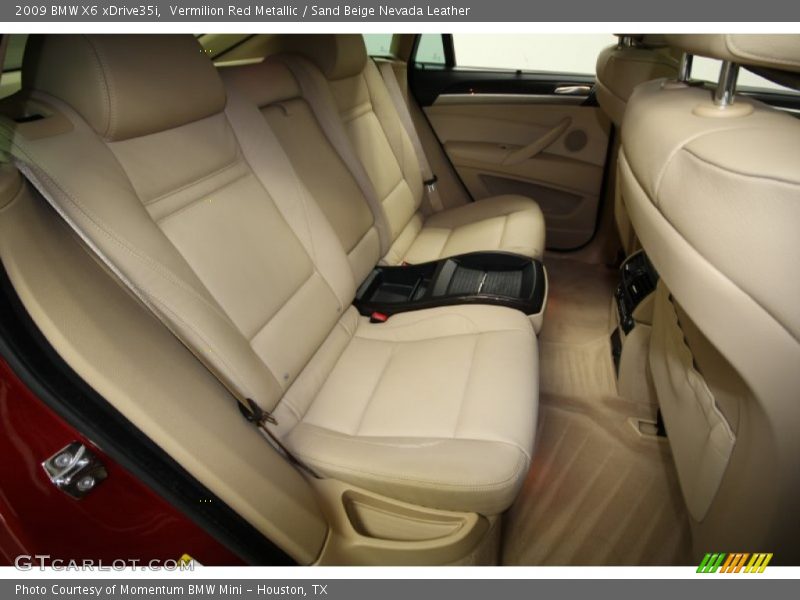 Vermilion Red Metallic / Sand Beige Nevada Leather 2009 BMW X6 xDrive35i