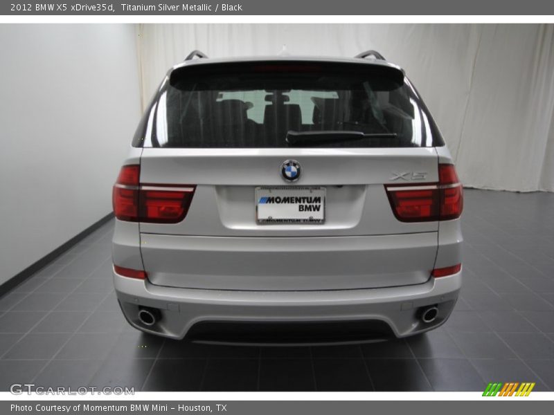 Titanium Silver Metallic / Black 2012 BMW X5 xDrive35d