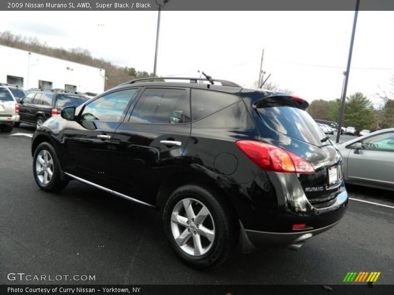 Super Black / Black 2009 Nissan Murano SL AWD
