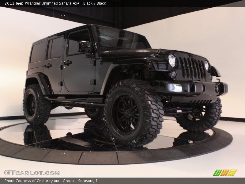 Black / Black 2011 Jeep Wrangler Unlimited Sahara 4x4