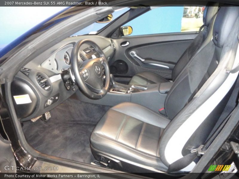  2007 SLK 55 AMG Roadster Black Interior