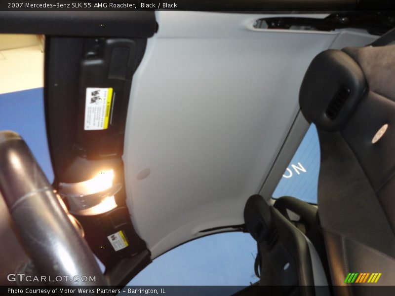 Black / Black 2007 Mercedes-Benz SLK 55 AMG Roadster