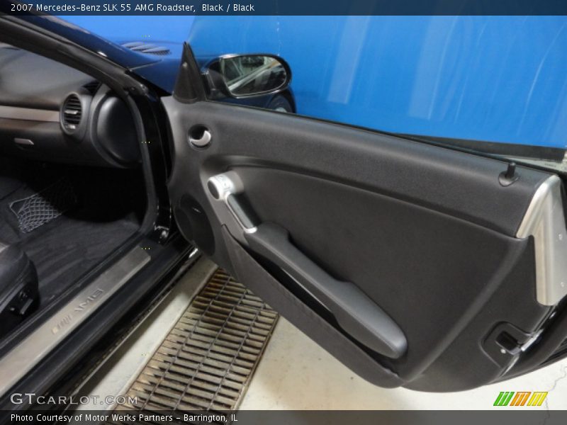 Black / Black 2007 Mercedes-Benz SLK 55 AMG Roadster